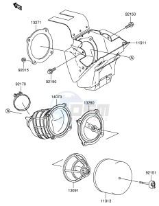 RM65 (E21) drawing AIR CLEANER