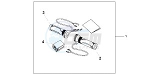 CBR600FAB CBR600F ABS E drawing GRIP HEATER(12A T