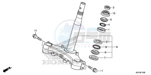 SH125DSG SH125 UK - (E) drawing STEERING STEM