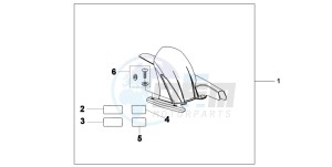 CB600F CB600F drawing HUGGER PB-324C