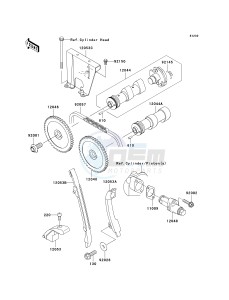 KL 650 E [KLR650] (E8F-E9F) E8F drawing CAMSHAFT-- S- -_TENSIONER