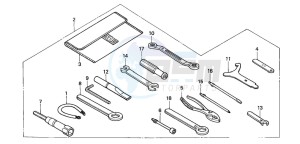 VTR1000SP VTR1000SP-2 drawing TOOLS