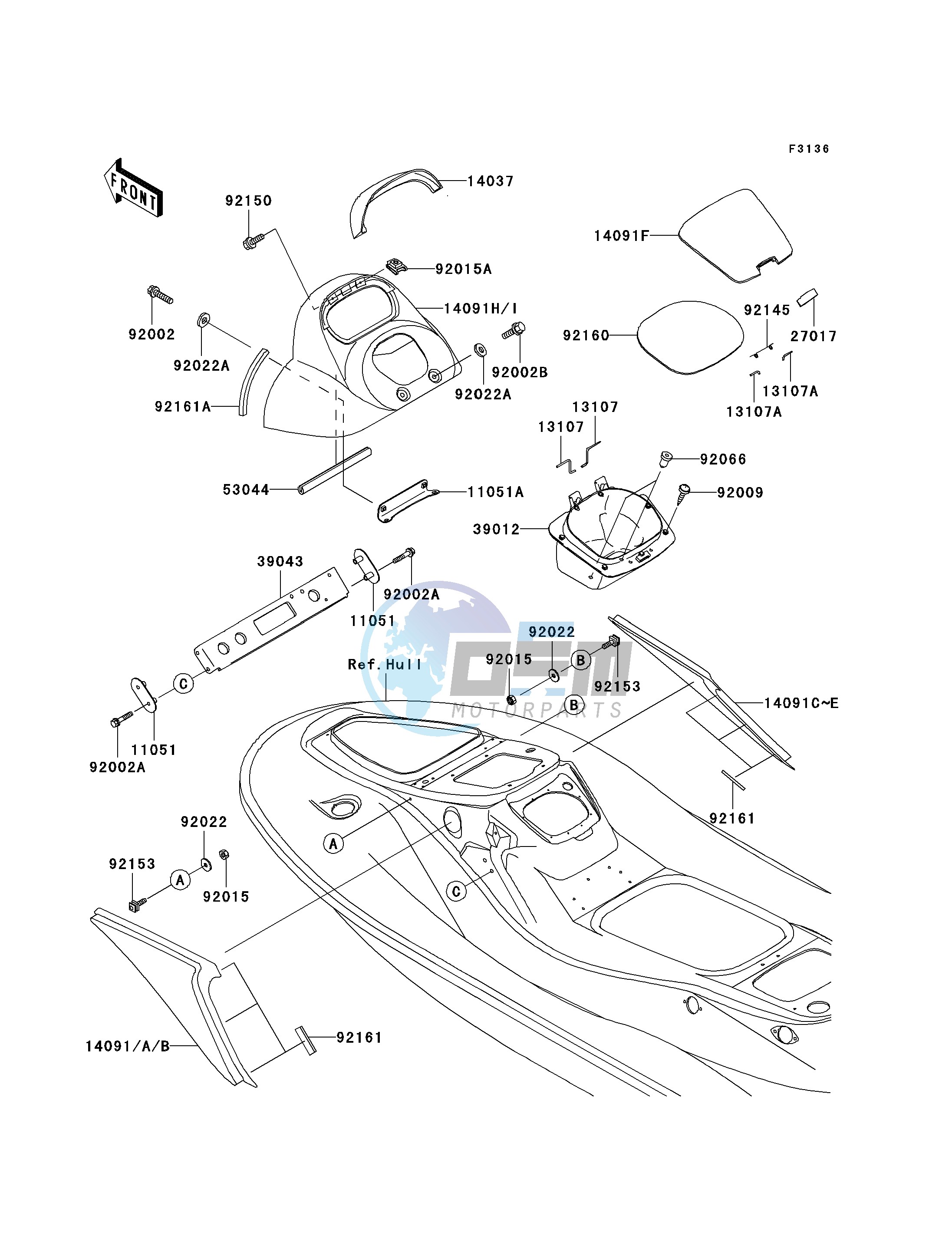 HULL MIDDLE FITTINGS