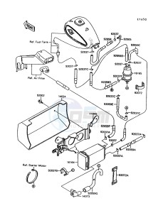 VN 1500 C [VULCAN 1500 L] (C3-C4) [VULCAN 1500 L] drawing FUEL EVAPORATIVE SYSTEM