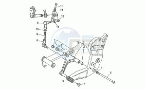 Sport Corsa 1100 drawing Gear lever