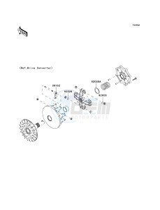 KVF 700 A [PRAIRIE 700 4X4] (A1-A2) [PRAIRIE 700 4X4] drawing OPTIONAL PARTS-- DRIVE CONVERTER- -