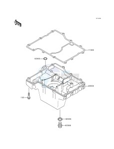 ZX 750 P [NINJA ZX-7R] (P1-P4) [NINJA ZX-7R] drawing BREATHER COVER_OIL PAN