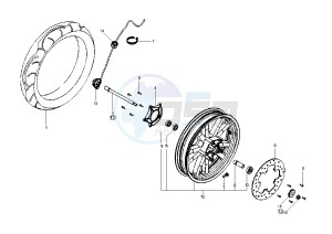 BEVERLY 125-200 drawing Front wheel