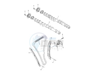 FZ1 1000 drawing CAMSHAFT AND TIMING CHAIN