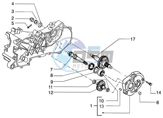 Rear wheel shaft