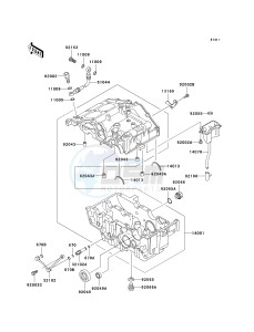 EX 250 F [NINJA 250R] (6F-7F) F7F drawing CRANKCASE