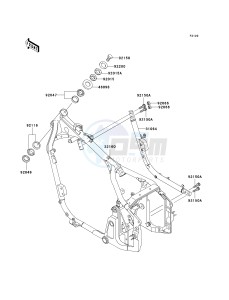 VN 800 G [VULCAN 800 DRIFTER] (E1-E5) [VULCAN 800 DRIFTER] drawing FRAME