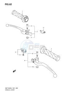 GSF-1250S BANDIT EU drawing HANDLE LEVER