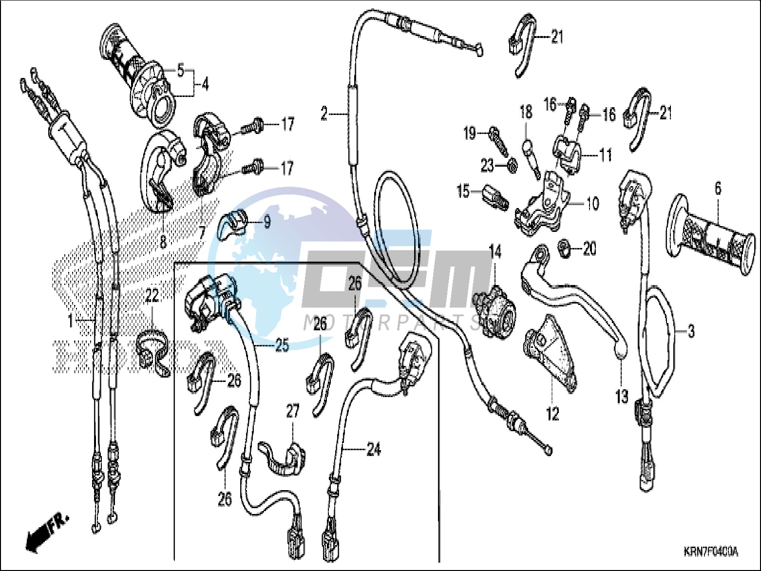 HANDLE LEVER/SWITCH/CABLE