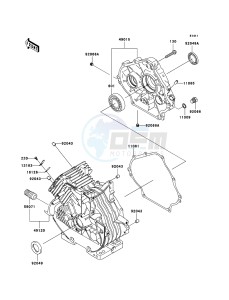 MULE_600 KAF400B9F EU drawing Crankcase