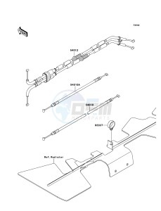 ZZR1400 ABS ZX1400B7F FR GB XX (EU ME A(FRICA) drawing Cables