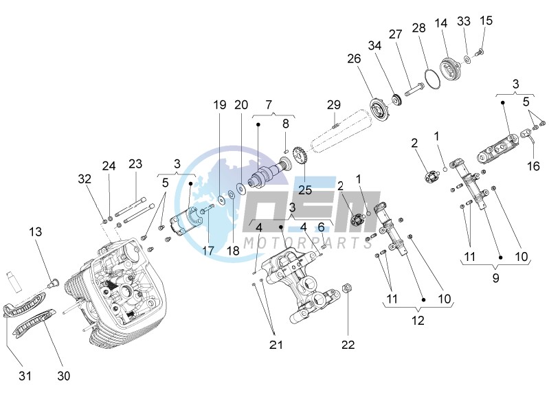 LH cylinder timing system