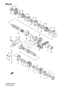 DL650 (E2) V-Strom drawing TRANSMISSION