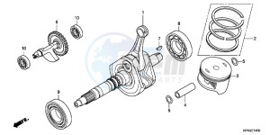 TRX420TMB TRX420 ED drawing CRANK SHAFT/PISTON