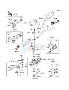 D-TRACKER_125 KLX125DBF GB XX (EU ME A(FRICA) drawing Handlebar