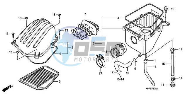 AIR CLEANER (CBR125RW7/RW9/RWA)