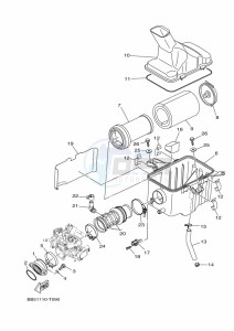 YFM450FWBD KODIAK 450 EPS (BEY2) drawing INTAKE