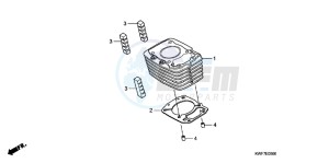 CBF125MD CBF125M UK - (E) drawing CYLINDER