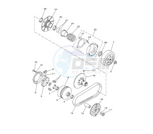 VP X-CITY 250 drawing CLUTCH