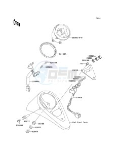 EN 500 C [VULCAN 500 LTD] (C6-C9) [VULCAN 500 LTD] drawing METER-- S- -