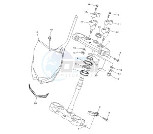 YZ F 450 drawing STEERING