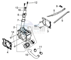 JOYRIDE 200i drawing CYLINDER / GASKETS