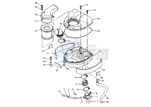 TDM 850 drawing INTAKE