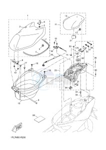 NS50 AEROX R (1PH7 1PH7 1PH7 1PH7) drawing SEAT & CARRIER