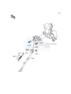 ZZR1400 ABS ZX1400FFF FR GB XX (EU ME A(FRICA) drawing Stand(s)