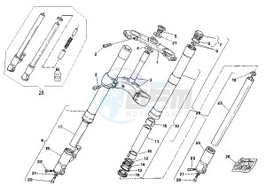 MITO EVOL.125 drawing FRONT FORK