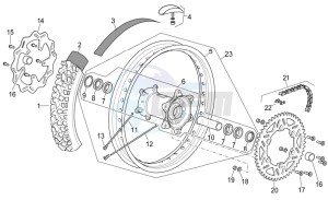 RXV-SXV 450-550 drawing Rear wheel I