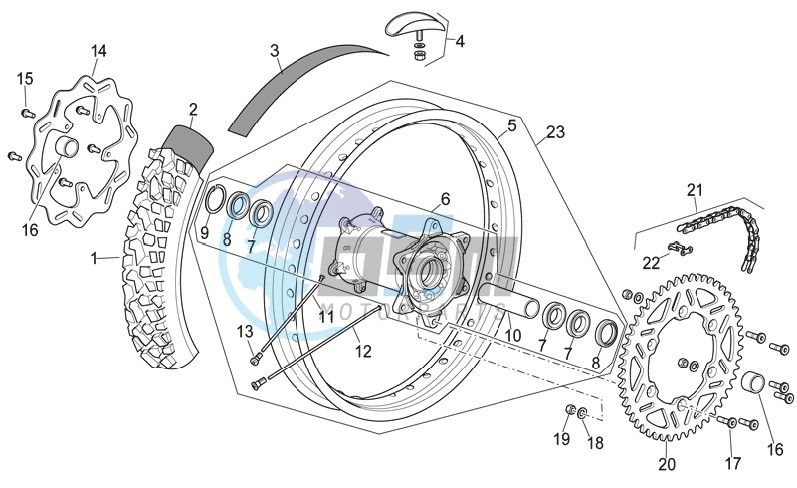 Rear wheel I