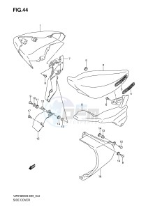 VZR1800 (E2) INTRUDER drawing SIDE COVER (VZR1800K6 UFK6 K7 U2K7)