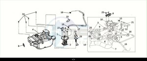 JOYRIDE S 125 (LF12W4-EU) (M1) drawing FUEL TANK COMP