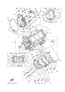 YXZ1000ETS YXZ10YESH YXZ1000R EPS SS SPECIAL EDITION (B577) drawing CRANKCASE