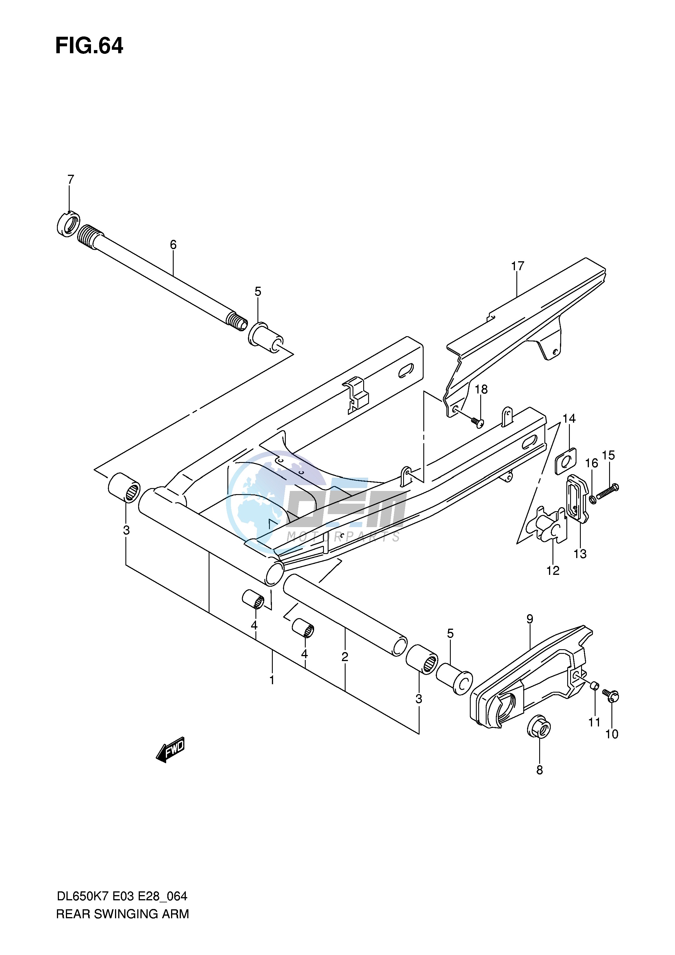 REAR SWINGING ARM