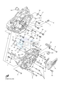 YZ250F (17D9 17DA 17DB 17DC) drawing CRANKCASE