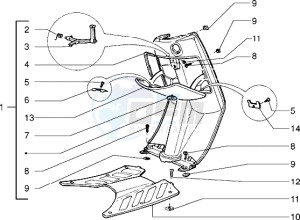 Sfera RST 125 drawing Front glove compartment