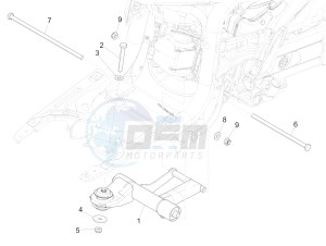 Liberty 50 iGet 4T 3V 25kmh (EMEA) drawing Swinging arm