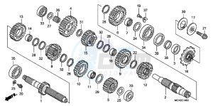 CRF450RB drawing TRANSMISSION