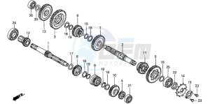 XR80R drawing TRANSMISSION