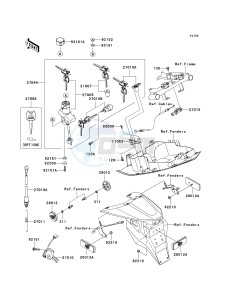 ZR 750 K [Z750S] (K6F) K6F drawing IGNITION SWITCH_LOCKS_REFLECTORS