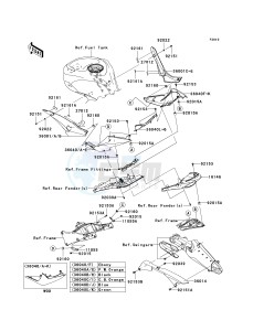 ZX 1000 E [NINJA ZX-10R] (E8F-E9FA) 0E8F drawing SIDE COVERS_CHAIN COVER