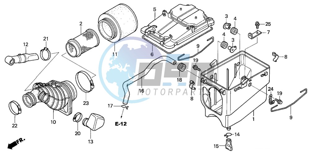 AIR CLEANER (TRX450R4,5)