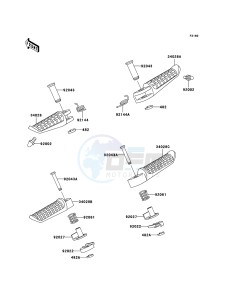 ZZR600 ZX600E6F GB XX (EU ME A(FRICA) drawing Footrests